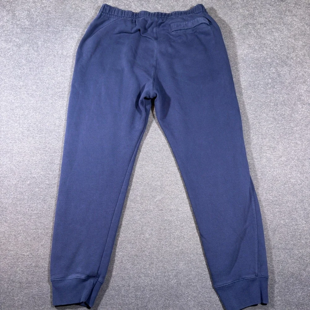 Nike Joggers Men L Blue Club Fleece Sweatpants Elastic Waist Cuffs Pockets